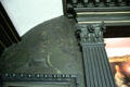 Decorative woodwork framing entrance to alcove of Green Bedroom at Newhailes. Musselburgh, Scotland.