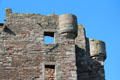 Wall patterns at Tantallon Castle. Scotland.