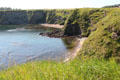 Cliffs seen from Tantallon Castle. Scotland.