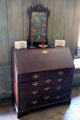 Dropfront desk in principal strangers room at Culross Palace. Culross, Scotland.