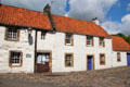 Seth's House beside 17thC house now a substation. Culross, Scotland.