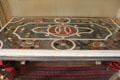 Inlaid marble table top at Hopetoun House. Queensferry, Scotland.