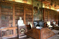 Library at Abbotsford House. Melrose, Scotland.