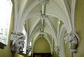 Gothic ante-room with series of unusual corbels at Abbotsford House. Melrose, Scotland.