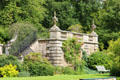 Garden stairs at Mellerstain House. Gordon, Scotland