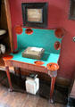 Folding card table in billiard room at Thirlestane Castle. Scotland.