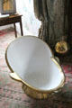 Sitting bathtub in Bonnie Prince Charlie's room at Thirlestane Castle. Scotland.