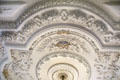 Large drawing room sculpted ceiling by George Dunsterfield at Thirlestane Castle. Scotland.