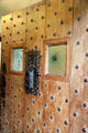 Medieval studded front door at Traquair House. Scotland.