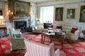 High drawing room at Traquair House. Scotland.