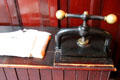 Office copy letter press at Verdant Works Museum. Dundee, Scotland.