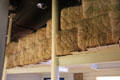 Jute bales as shipped to Dundee for processing at Verdant Works Museum. Dundee, Scotland.