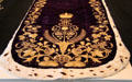 Detail of coronation train at Glamis Castle. Angus, Scotland.