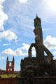Western tower with eastern towers beyond at St Andrews Cathedral. St Andrews, Scotland.