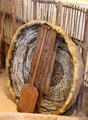 Reconstruction of early skin boat at Scottish Fisheries Museum. Anstruther, Scotland.