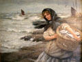 Fisher Lass painting by John R.A. McGhie at Scottish Fisheries Museum. Anstruther, Scotland.