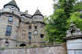 Gatehouse towers with crosshouse entrance of Falkland Palace. Falkland, Scotland.