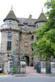Gatehouse towers with crosshouse entrance of Falkland Palace. Falkland, Scotland