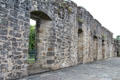 Ruins of east range gallery site of original King James V bedchamber at Falkland Palace. Falkland, Scotland.