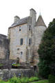 Royal bedchamber building over garden at Falkland Palace. Falkland, Scotland.
