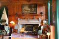 The Hall's fireplace by Neil McLeod & Sons & carved by Joseph Hayes at Hill of Tarvit Mansion. Cupar, Scotland.
