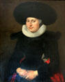 Portrait of a Lady in Black and Red portrait by a German artist at Hill of Tarvit Mansion. Cupar, Scotland.