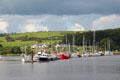 Kirkcudbright harbor on River Dee. Kirkcudbright, Scotland