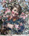 Burnet Roses painting by Edward Atkinson Hornel of Glasgow Boys at Broughton House. Kirkcudbright, Scotland.