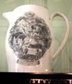 Creamware pitcher showing Apotheosis of George Washington at Broughton House. Kirkcudbright, Scotland.