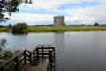 Threave Castle tower house on island. Threave, Scotland