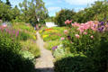 Garden at Crathes Castle. Crathes, Scotland.