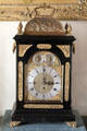 British table clock at Drum Castle. Drumoak, Scotland.