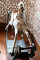 Rocking horse in Victorian Sitting Room at Castle Fraser. Aberdeenshire, Scotland.
