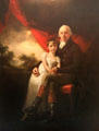 John Stirling of Kippendavie & his youngest daughter, Jean Wilhelmina portrait by Henry Raeburn at Fyvie Castle. Turriff, Scotland.