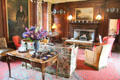 Morning room seating area at Fyvie Castle. Turriff, Scotland.