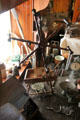 Weasel yarn winder at Museum of Farming Life of Pitmedden Garden. Pitmedden, Scotland.