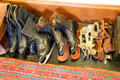 Antique ice skates at Brodie Castle. Brodie, Scotland.