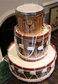 Regimental drums at Fort George Highlanders' Museum. Fort George, Scotland.