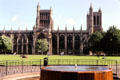 Bristol Cathedral facing College Green. Bristol, England.