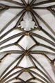 Detail of vaulting in Bristol Cathedral. Bristol, England.
