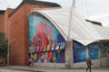 Giant octopus mural at Bristol Aquarium. Bristol, England.