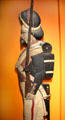 Cast-iron figure of a soldier which was placed on a balcony of the Dutch House at M-Shed Museum. Bristol, England.