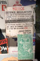 Sign posting regulations for Allotment gardens used during WWII & allotted to individuals to grow fruits & vegetables to supplement rations at M-Shed Museum. Bristol, England.