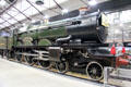 GWR Caerphilly Castle locomotive exhibited at the British Empire Exhibition at STEAM Museum of Great Western Railway. Swindon, England.