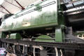 GWR Locomotive No 9400 , among last to be built at Swindon & used for many years, known as "Pannier Tank" because water tanks carried on side of boiler like horse pannier bags at STEAM Museum of Great Western Railway. Swindon, England.