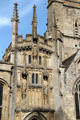 Statuary & spires on Church of St. John the Baptist. Burford, England.