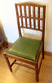 Oak dining chair designed by Gordon Russell. Broadway, England.