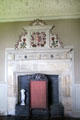 Fireplace in Middle Chamber at Chastleton House. Moreton-in-Marsh, England.