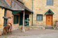 Outer courtyard of Old Mill. Lower Slaughter, England.