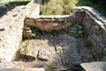 Latrine at Chedworth Roman Villa. England.